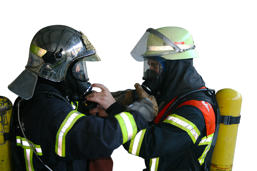 Bild von zwei Feuerwehrmännern